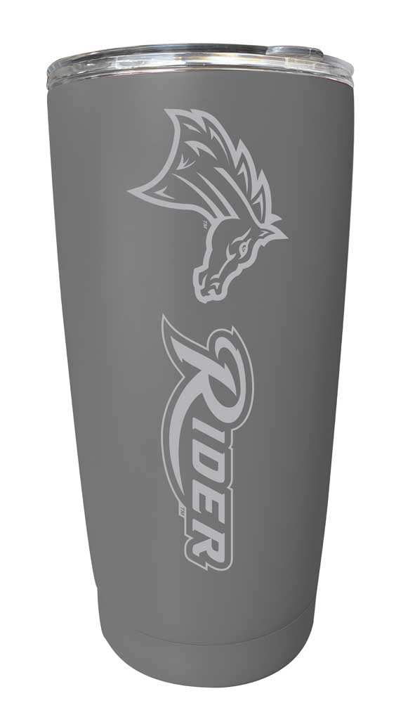 Rider University Broncs NCAA Laser-Engraved Tumbler - 16oz Stainless Steel Insulated Mug