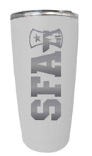 Load image into Gallery viewer, Stephen F. Austin State University NCAA Laser-Engraved Tumbler - 16oz Stainless Steel Insulated Mug Choose Your Color
