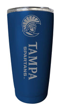 Load image into Gallery viewer, University of Tampa Spartans NCAA Laser-Engraved Tumbler - 16oz Stainless Steel Insulated Mug Choose Your Color
