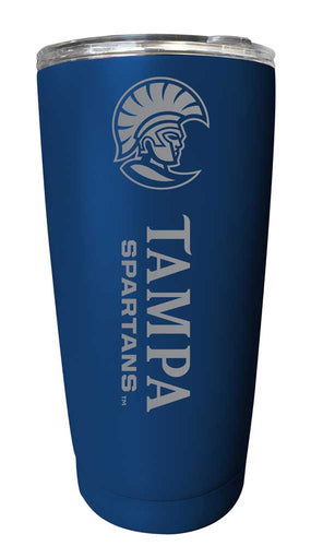 University of Tampa Spartans NCAA Laser-Engraved Tumbler - 16oz Stainless Steel Insulated Mug Choose Your Color