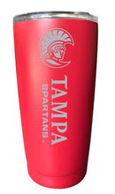 Load image into Gallery viewer, University of Tampa Spartans NCAA Laser-Engraved Tumbler - 16oz Stainless Steel Insulated Mug Choose Your Color
