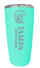 Load image into Gallery viewer, University of Tampa Spartans NCAA Laser-Engraved Tumbler - 16oz Stainless Steel Insulated Mug Choose Your Color
