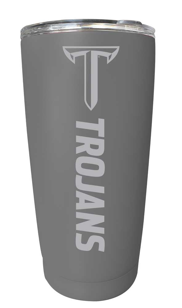 Troy University NCAA Laser-Engraved Tumbler - 16oz Stainless Steel Insulated Mug