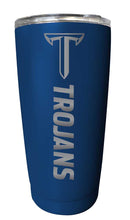 Load image into Gallery viewer, Troy University NCAA Laser-Engraved Tumbler - 16oz Stainless Steel Insulated Mug Choose Your Color
