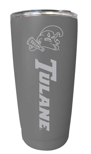 Tulane University Green Wave NCAA Laser-Engraved Tumbler - 16oz Stainless Steel Insulated Mug