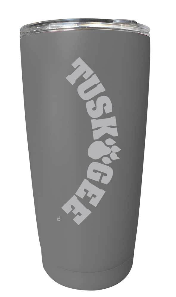 Tuskegee University NCAA Laser-Engraved Tumbler - 16oz Stainless Steel Insulated Mug