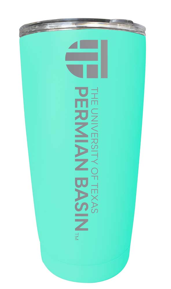 University of Texas of the Permian Basin NCAA Laser-Engraved Tumbler - 16oz Stainless Steel Insulated Mug Choose Your Color