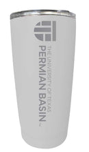 Load image into Gallery viewer, University of Texas of the Permian Basin NCAA Laser-Engraved Tumbler - 16oz Stainless Steel Insulated Mug Choose Your Color

