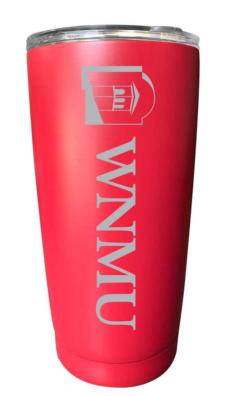 Western New Mexico University NCAA Laser-Engraved Tumbler - 16oz Stainless Steel Insulated Mug Choose Your Color