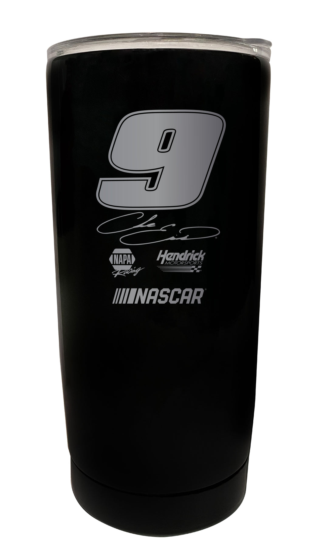 Chase Elliott NASCAR #9 Etched 16 oz Stainless Steel Tumbler