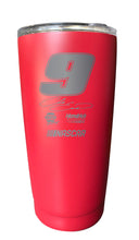 Load image into Gallery viewer, Chase Elliott NASCAR #9 Etched 16 oz Stainless Steel Tumbler
