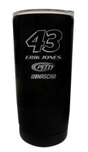 Load image into Gallery viewer, Erik Jones NASCAR #43 Etched 16 oz Stainless Steel Tumbler
