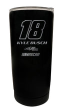 Load image into Gallery viewer, Kyle Busch #18 NASCAR Cup Series Etched 16 oz Stainless Steel Tumbler
