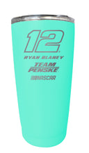 Load image into Gallery viewer, Ryan Blaney NASCAR #12 Etched 16 oz Stainless Steel Tumbler
