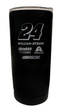 Load image into Gallery viewer, William Byron NASCAR #24 Etched 16 oz Stainless Steel Tumbler
