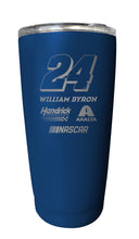Load image into Gallery viewer, William Byron NASCAR #24 Etched 16 oz Stainless Steel Tumbler
