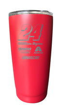 Load image into Gallery viewer, William Byron NASCAR #24 Etched 16 oz Stainless Steel Tumbler
