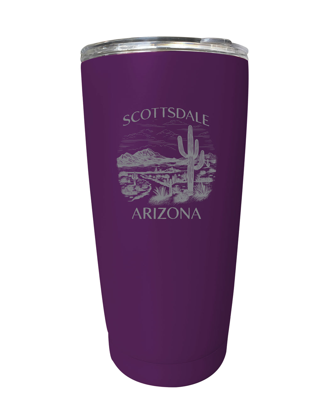 Scottsdale Arizona Souvenir 16 oz Engraved Stainless Steel Insulated Tumbler