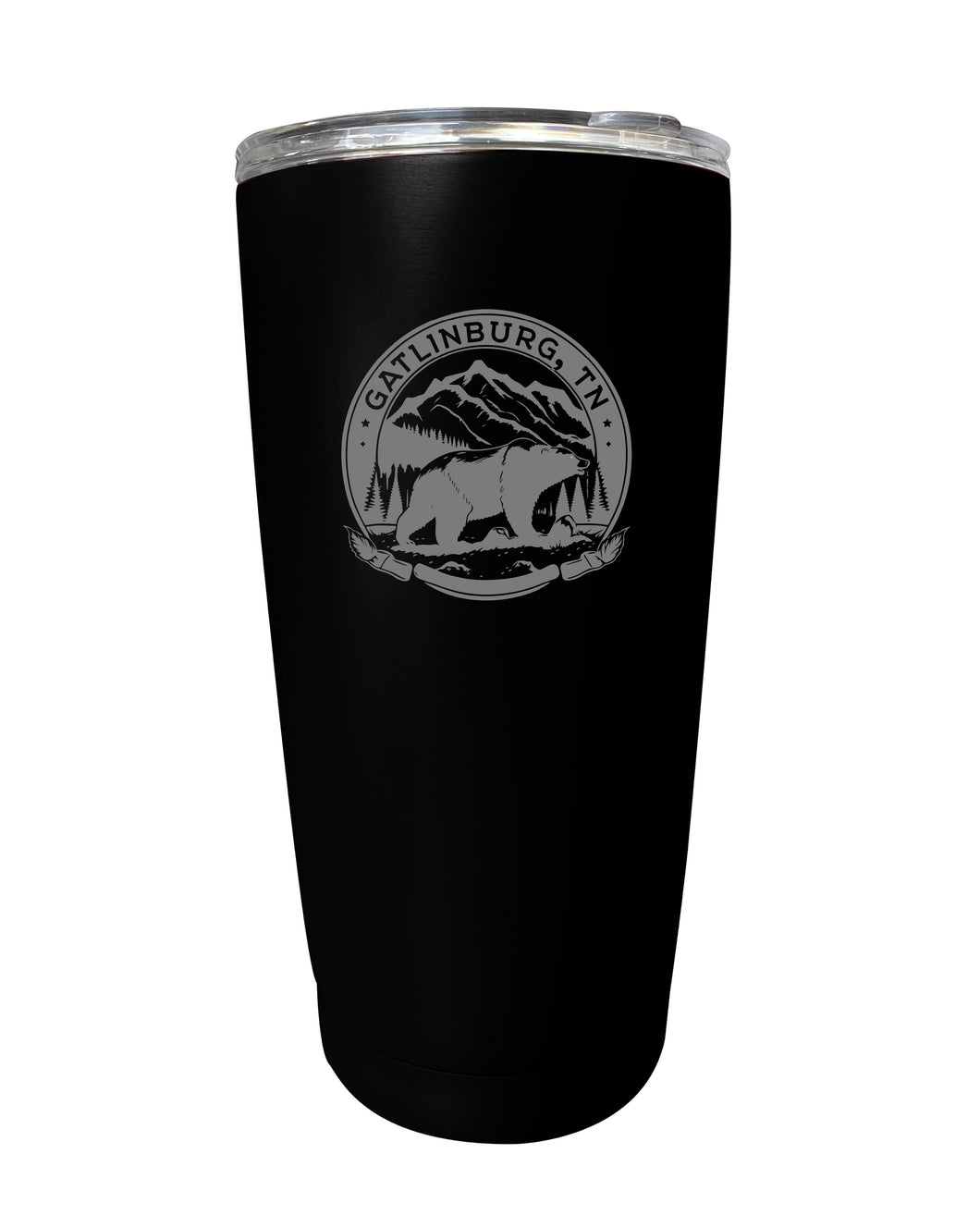 Gatlinburg Tennessee Laser Etched Souvenir 16 oz Stainless Steel Insulated Tumbler