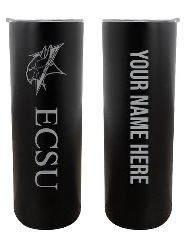 Elizabeth City State University Etched Custom NCAA Skinny Tumbler - 20oz Personalized Stainless Steel Insulated Mug