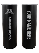 Load image into Gallery viewer, Minnesota Gophers Etched Custom NCAA Skinny Tumbler - 20oz Personalized Stainless Steel Insulated Mug
