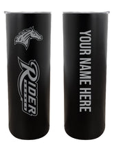 Load image into Gallery viewer, Rider University Broncos  Etched Custom NCAA Skinny Tumbler - 20oz Personalized Stainless Steel Insulated Mug
