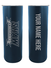 Load image into Gallery viewer, Shaw University Bears Etched Custom NCAA Skinny Tumbler - 20oz Personalized Stainless Steel Insulated Mug
