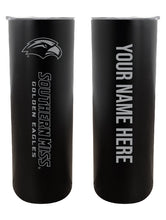 Load image into Gallery viewer, Southern Mississippi Golden Eagles Etched Custom NCAA Skinny Tumbler - 20oz Personalized Stainless Steel Insulated Mug
