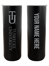 Load image into Gallery viewer, Tuskegee University Etched Custom NCAA Skinny Tumbler - 20oz Personalized Stainless Steel Insulated Mug
