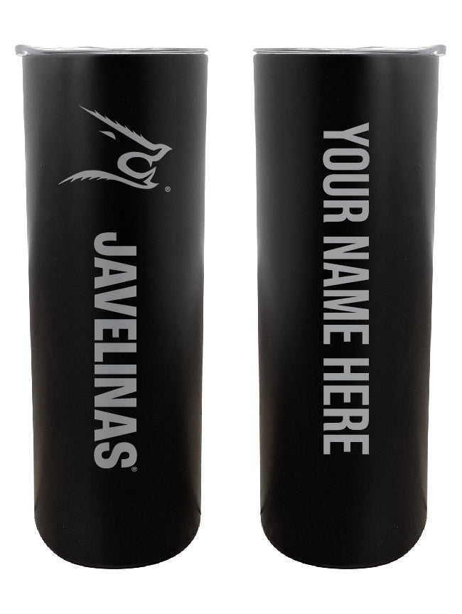 Texas A&M Kingsville Javelinas 20 oz Customizable Insulated Stainless Steel Skinny Tumbler