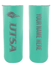 Load image into Gallery viewer, UTSA Road Runners 20 oz Customizable Insulated Stainless Steel Skinny Tumbler
