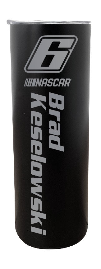 NASCAR #6 Brad Keselowski 20 oz Insulated Stainless Steel Skinny Tumbler