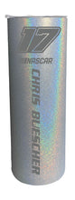Load image into Gallery viewer, NASCAR #17 Chris Buescher 20 oz Insulated Stainless Steel Skinny Tumbler

