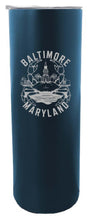 Load image into Gallery viewer, Baltimore Maryland A Souvenir 20 oz Engraved Insulated  Skinny Tumbler
