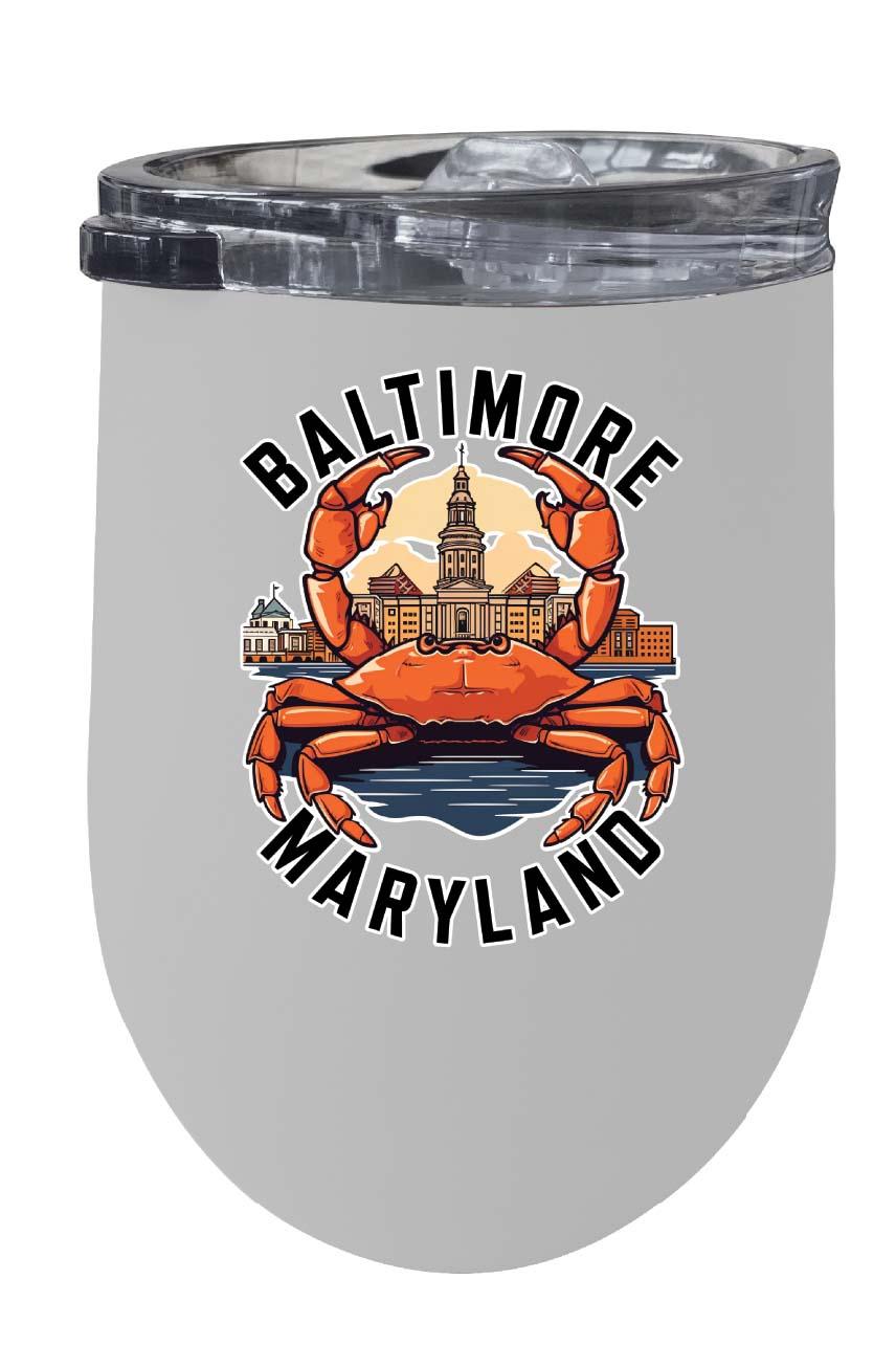 Baltimore Maryland D Souvenir 12 oz Insulated Wine  Tumbler