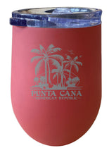 Load image into Gallery viewer, Punta Cana Dominican Republic Souvenir 12 oz Insulated Wine Stainless Steel Tumbler Etched

