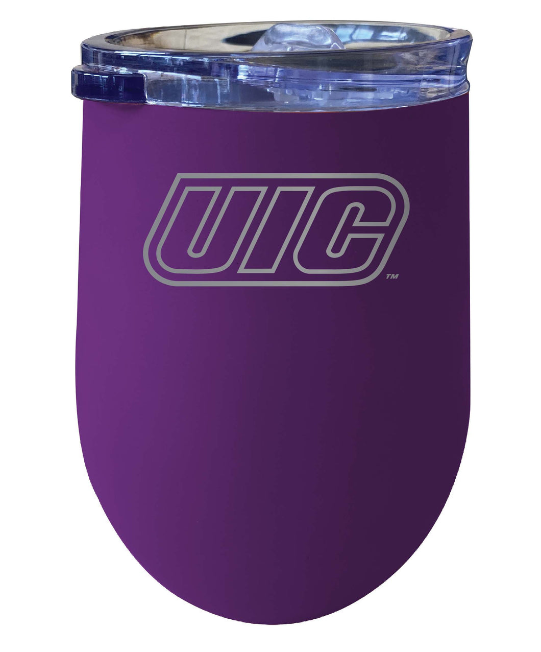 University of Illinois at Chicago NCAA Laser-Etched Wine Tumbler - 12oz  Stainless Steel Insulated Cup