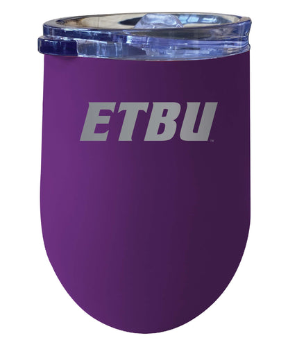 East Texas Baptist University NCAA Laser-Etched Wine Tumbler - 12oz  Stainless Steel Insulated Cup