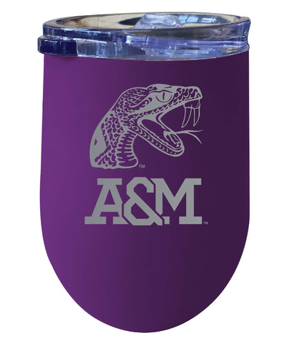 Florida A&M Rattlers NCAA Laser-Etched Wine Tumbler - 12oz  Stainless Steel Insulated Cup