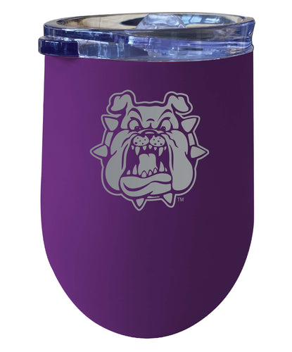 Fresno State Bulldogs NCAA Laser-Etched Wine Tumbler - 12oz  Stainless Steel Insulated Cup