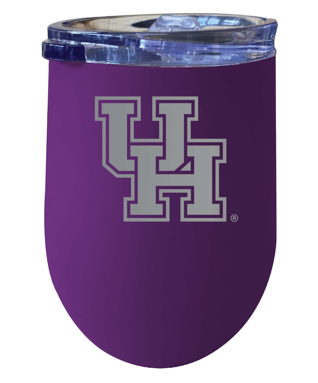 University of Houston 12 oz Etched Insulated Wine Stainless Steel Tumbler Purple