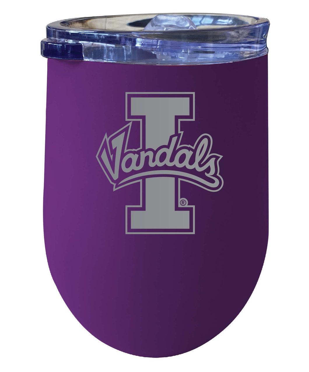 Idaho Vandals NCAA Laser-Etched Wine Tumbler - 12oz  Stainless Steel Insulated Cup