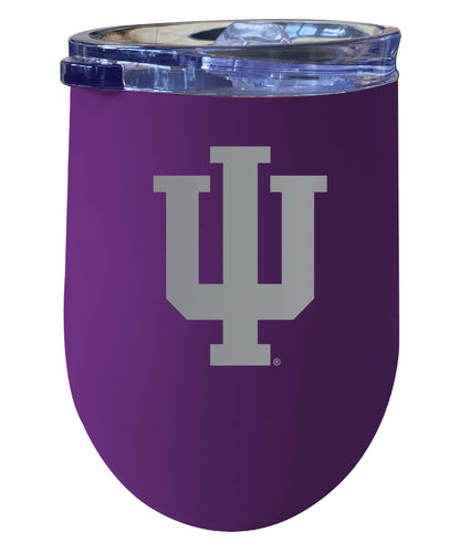 Indiana Hoosiers NCAA Laser-Etched Wine Tumbler - 12oz  Stainless Steel Insulated Cup