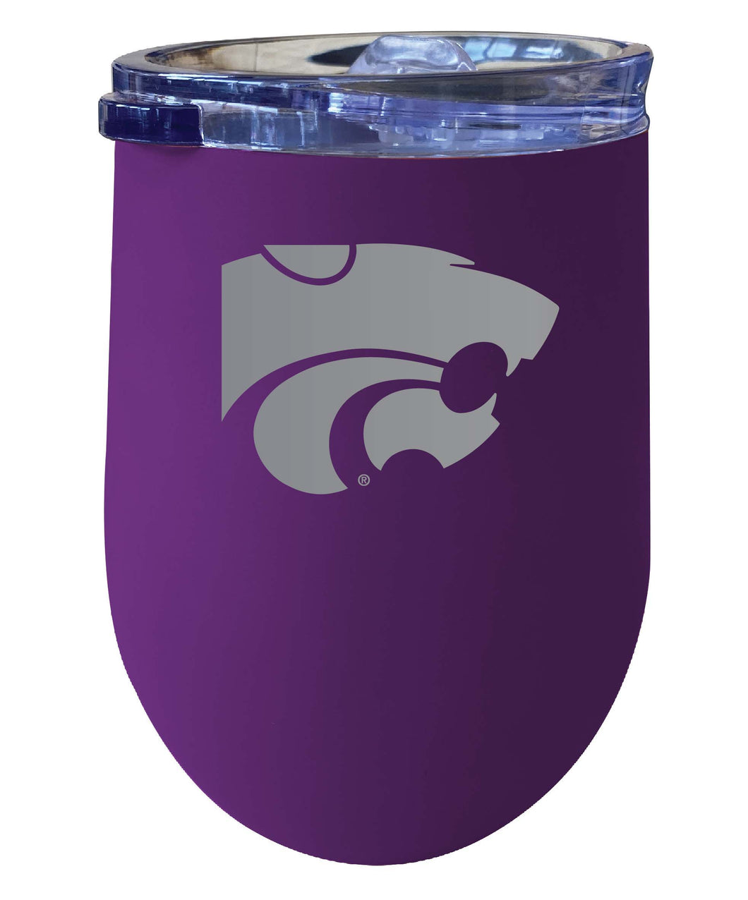 Kansas State Wildcats NCAA Laser-Etched Wine Tumbler - 12oz  Stainless Steel Insulated Cup