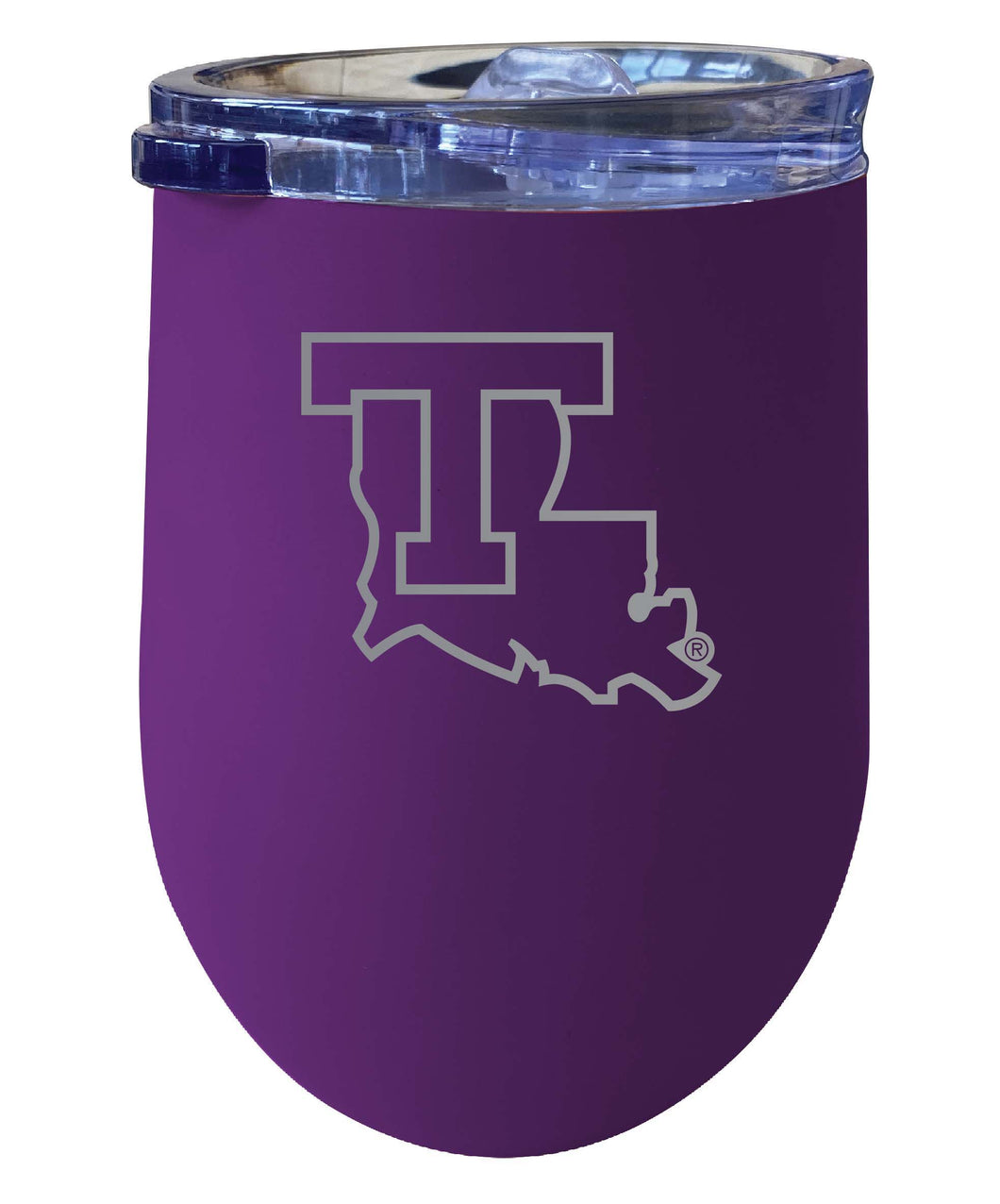 Louisiana Tech Bulldogs 12 oz Etched Insulated Wine Stainless Steel Tumbler Purple