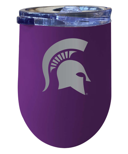 Michigan State Spartans NCAA Laser-Etched Wine Tumbler - 12oz  Stainless Steel Insulated Cup