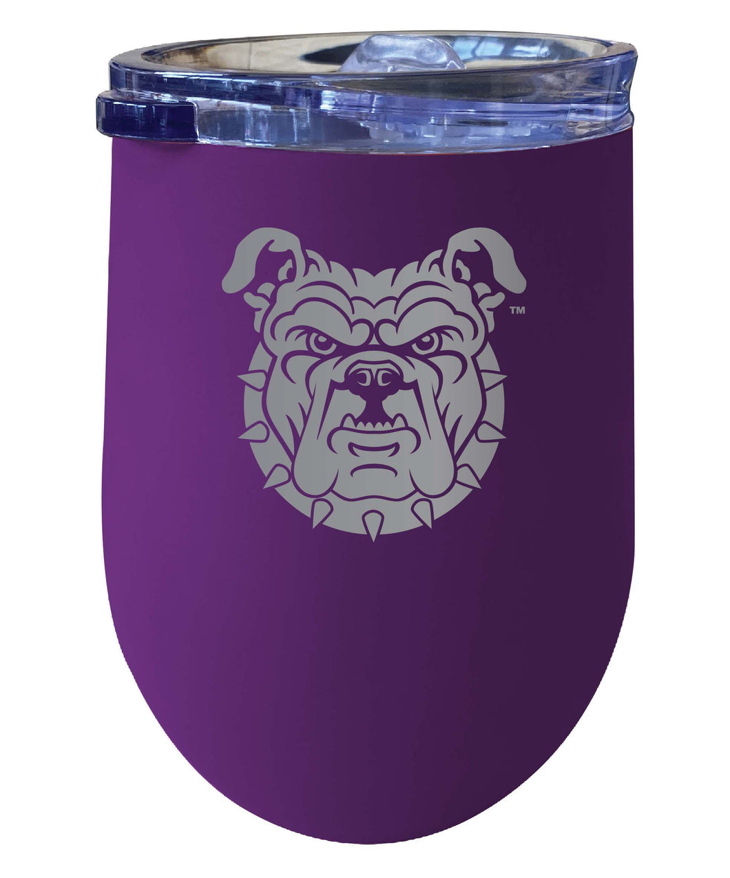 North Carolina A&T State Aggies 12 oz Etched Insulated Wine Stainless Steel Tumbler Purple