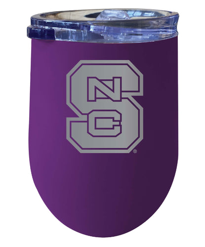 NC State Wolfpack NCAA Laser-Etched Wine Tumbler - 12oz  Stainless Steel Insulated Cup