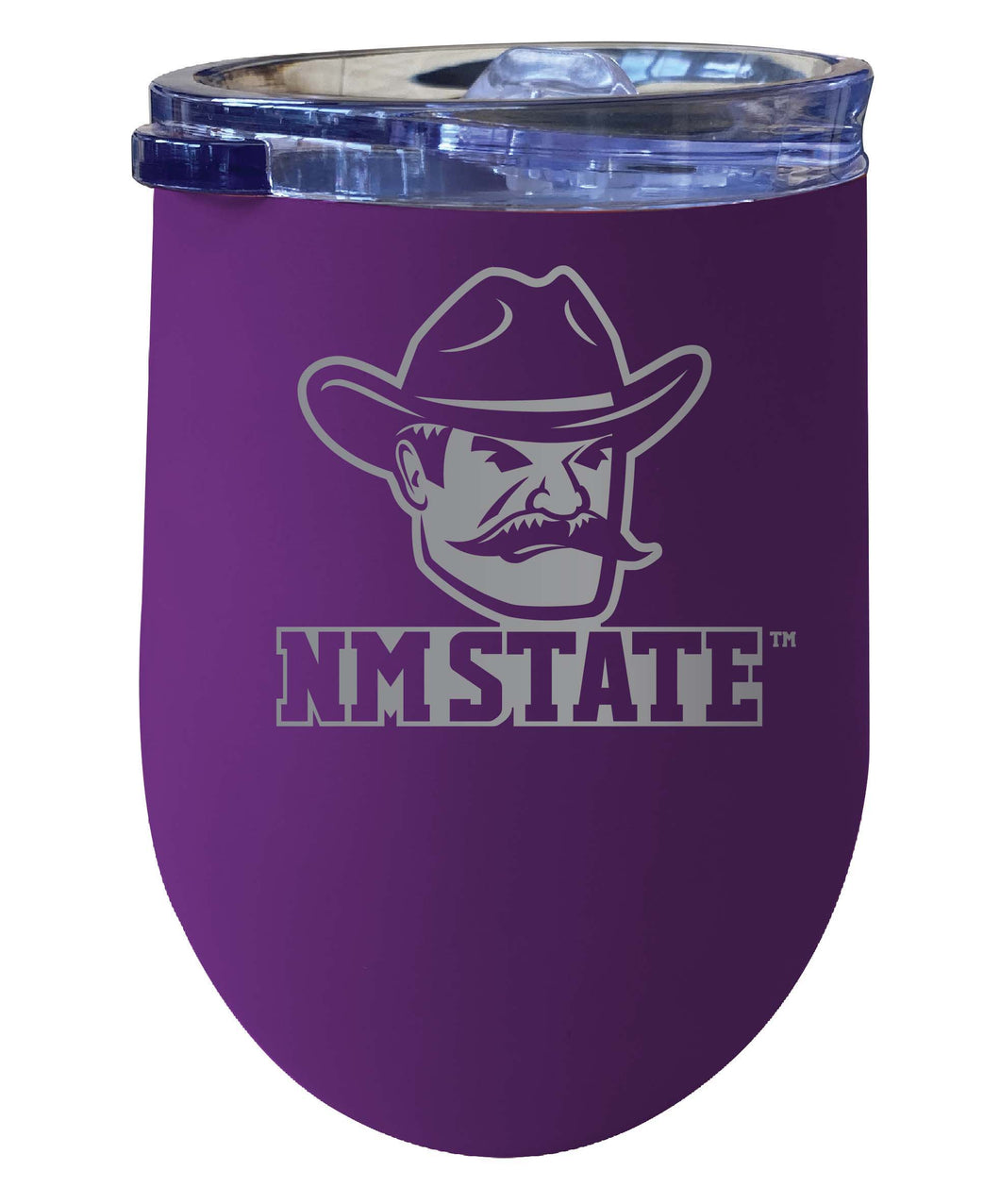 New Mexico State University Aggies NCAA Laser-Etched Wine Tumbler - 12oz  Stainless Steel Insulated Cup