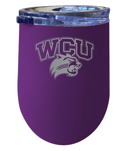 Western Carolina University NCAA Laser-Etched Wine Tumbler - 12oz  Stainless Steel Insulated Cup